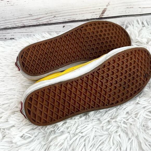 Vans Bright Yellow White Sneakers Unisex 8.5 Men - 10 Women - Picture 6 of 9